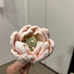 ハンドメイド かぎ針編み フラワーブーケ ピンクのサムネイル
