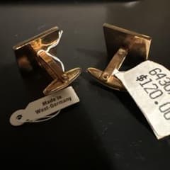 ヴィンテージ カフリンクス 西ドイツ製 ゴールド シルバー - メルカリ