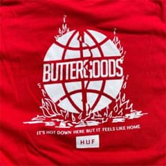 HUF BUTTER GOODS tシャツ コラボ　レア物のサムネイル