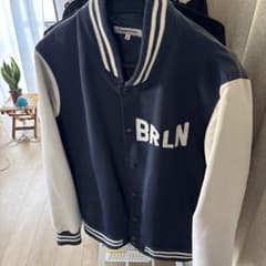 Suggestion スタジャン ネイビー×ホワイト Lサイズのサムネイル