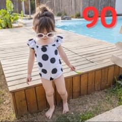 2点セット 水着 90 女の子 水着 女の子 水着 帽子 水遊び 帽子 キッズ