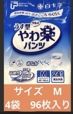 白十字 サルバ うす型やわ楽パンツ M 96枚のサムネイル