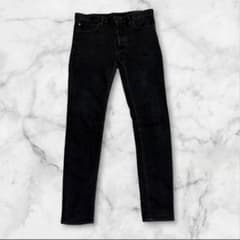 【Popular】MINEDENIM S.Slim Black Denim Made in Japan M