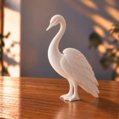 白鳥 ホワイト オブジェ 置物 ミニマル 北欧 インテリア シンプル モダンのサムネイル