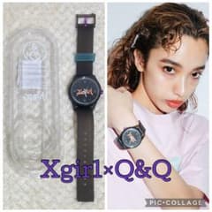 【電池交換不要】X-girl×Q&Q★¨̮コラボレーション ソーラーウォッチのサムネイル