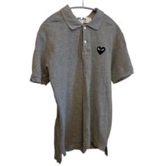 PLAY COMME des GARÇONS グレー ポロシャツ M - メルカリ