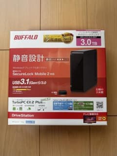 【ジャンク品】BUFFALO 3.0TB 外付けハードディスクのサムネイル