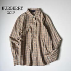 美品 BURBERRY GOLF ノバチェックシャツ ベージュ L - メルカリ