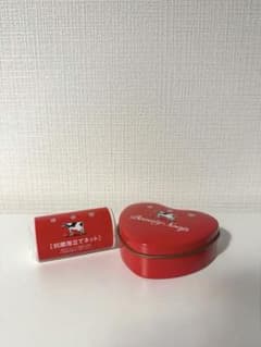 [상자만 개봉] 카우브란드 빨간 상자 미니 하트 캔 40g 거품 네트 포함