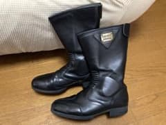 バイク用ブーツ　黒　人工か本革か不明　NANKAIのサムネイル