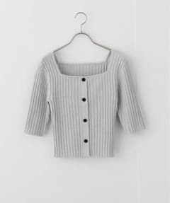 【未使用】NOBLE ラメコンパクトリブニット　グレーB 美品】NOBLE ラメコンパクトリブニット - メルカリ