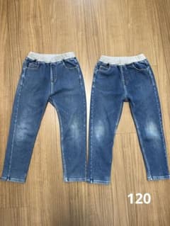 無印良品　デニムパンツ　120  2本セットのサムネイル