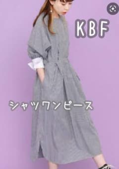 KBF ストライプ シャツワンピースのサムネイル