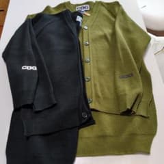 CDG カーディガン 2枚セット ブラック オリーブ