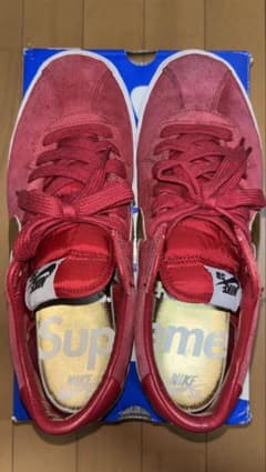 Supreme Nike スニーカー レッド - メルカリ