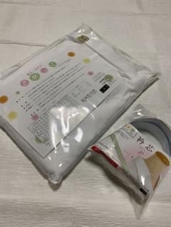 衿秀 き楽っく 長襦袢  Mサイズ  セット　替え袖付 白　無地のサムネイル