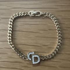 ディオール DIOR CDストーン太チェーンブレスレット - メルカリ