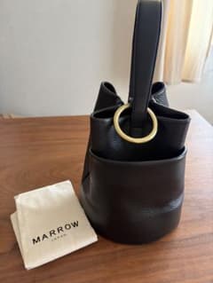 MARROW Round Handle ワンハンドル　レザーバッグ　ブラック MARROW Round Handle ワンハンドル レザーバッグ ブラック - メルカリ