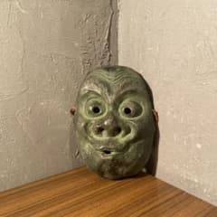 時代物 うそぶき 狂言面 弘雲銘 焼き物 壁飾り 骨董品 古美術 インテリア 時代物 うそぶき 狂言面 弘雲銘 焼き物 壁飾り 骨董品 古美術