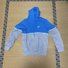 NIKE パーカー ブルー グレー バイカラーのサムネイル