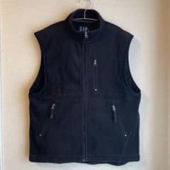 old gap フリースベスト メンズ Mサイズ ブラック ヴィンテージ 90s