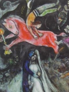 マルク シャガール、【赤い馬】、希少な画集より、状態良好、新品