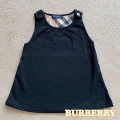 ★値下げ★ BURBERRY ワンピース　女の子　黒　80cmのサムネイル