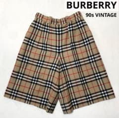 未使用級 VINTAGE BURBERRY ノバチェック キュロットパンツ - メルカリ