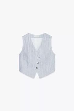 ケ*リ様 【新品タグ付き】ZARA ストライプ ノースリーブベストのサムネイル