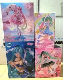 初音ミク AMP+ フィギュア 4種セット まとめ売り
