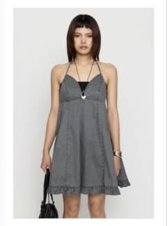 COTTON ZIP HALTER NECK ワンピースのサムネイル