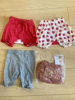 夏用ショートパンツ　ブルマ　4枚セット　80センチのサムネイル