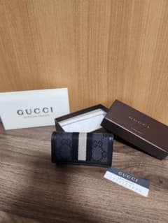 [Ⓜ️] GUCCI GGパターン キーケース シェリーライン GUCCI GGモノグラムシェリーラインキーケース 未使用保管品 - メルカリ