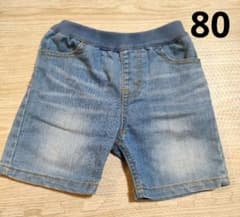 プティマイン デニム ハーフパンツ 80のサムネイル