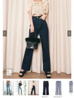 ハイウエストセミフレアデニムパンツ GRL グレイルのサムネイル