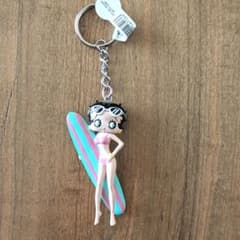 ベティ・ブープ 立体キーホルダー サーフボード ベティちゃん 新品