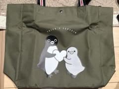 Suicaのペンギン たっぷりショルダーバッグ トートバッグ カーキのサムネイル