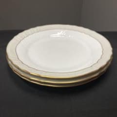 リチャードジノリベッキオグレース　皿 3枚セット 金縁 波型デザイン 廃盤 リチャードジノリベッキオグレース 皿 3枚セット 金縁 波型デザイン