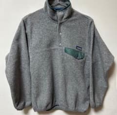 【希少】90s Patagonia シンチラスナップT グレー×グリーンのサムネイル