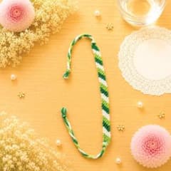 ストライプミサンガ ブレスレット アンクレット 2本のサムネイル