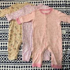 ユニクロ ロンパース 70 3枚セットのサムネイル