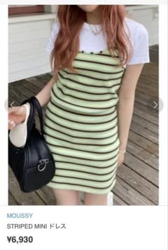 MOUSSY STRIPED MINI ワンピースのサムネイル
