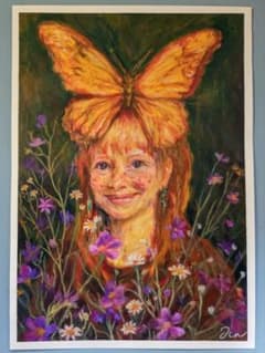 アナログ画/「咲くように生きる」のサムネイル