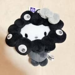 BC 黒ミャクミャクなりきりぬいぐるみ カラビナ付きサンリオ　キティ ミャクミャク サンリオ コラボ キティ カラビナ 黒 ぬいぐるみ