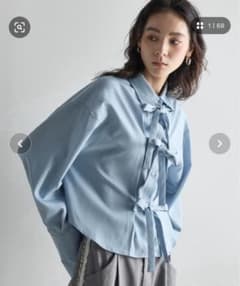 THE YOn リボン シャツ 美品のサムネイル