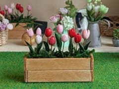 ✾ミニチュアフラワー✾　チューリップ　ハンドメイド　シルバニアのサムネイル