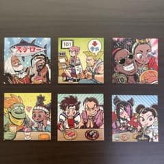 스시로×스트리트 파이터 스티커 6종 세트