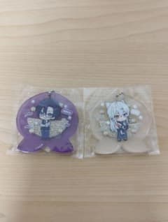 からぴち　もふ　どぬく　グリッターホログラムキーホルダー　カラフルピーチのサムネイル