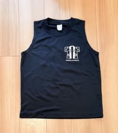 ノースリーブシャツ ブラック Sサイズ　トレーニングウェア