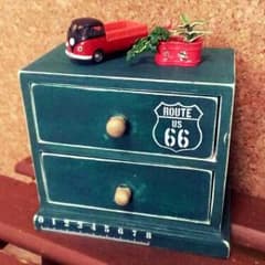 wood[木製]ミニチェスト(green)のサムネイル